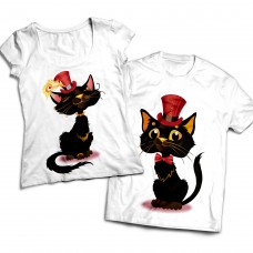 Комплект парных футболок Черный кот