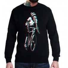 Свитшот Скелет велосипедист