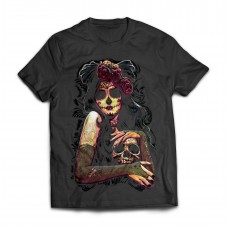 Футболка Мексиканка с черепом