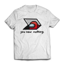 Футболка Among Us You saw nothing Футболка Among Us You saw nothing