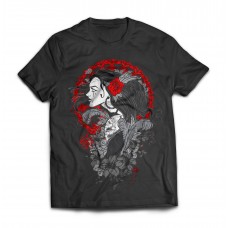 Футболка Тату. Девушка и розы