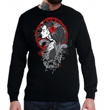 Свитшот Тату. Девушка и розы