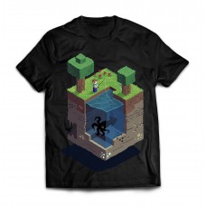 Футболка Minecraft. Рыбалка