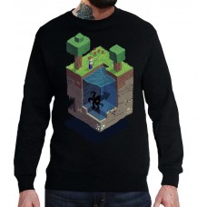 Свитшот Minecraft. Рыбалка