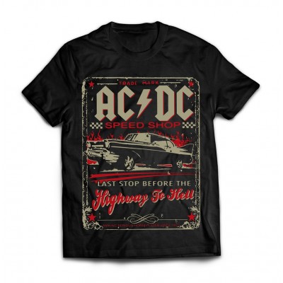 Футболка AC/DC Highway to Hell (машина)