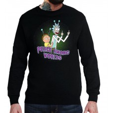 Свитшот Rick and Morty Peace among Worlds