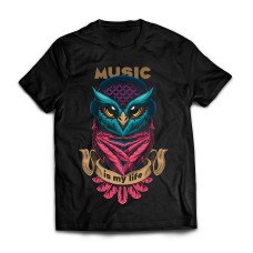 Футболка Музыкальная сова